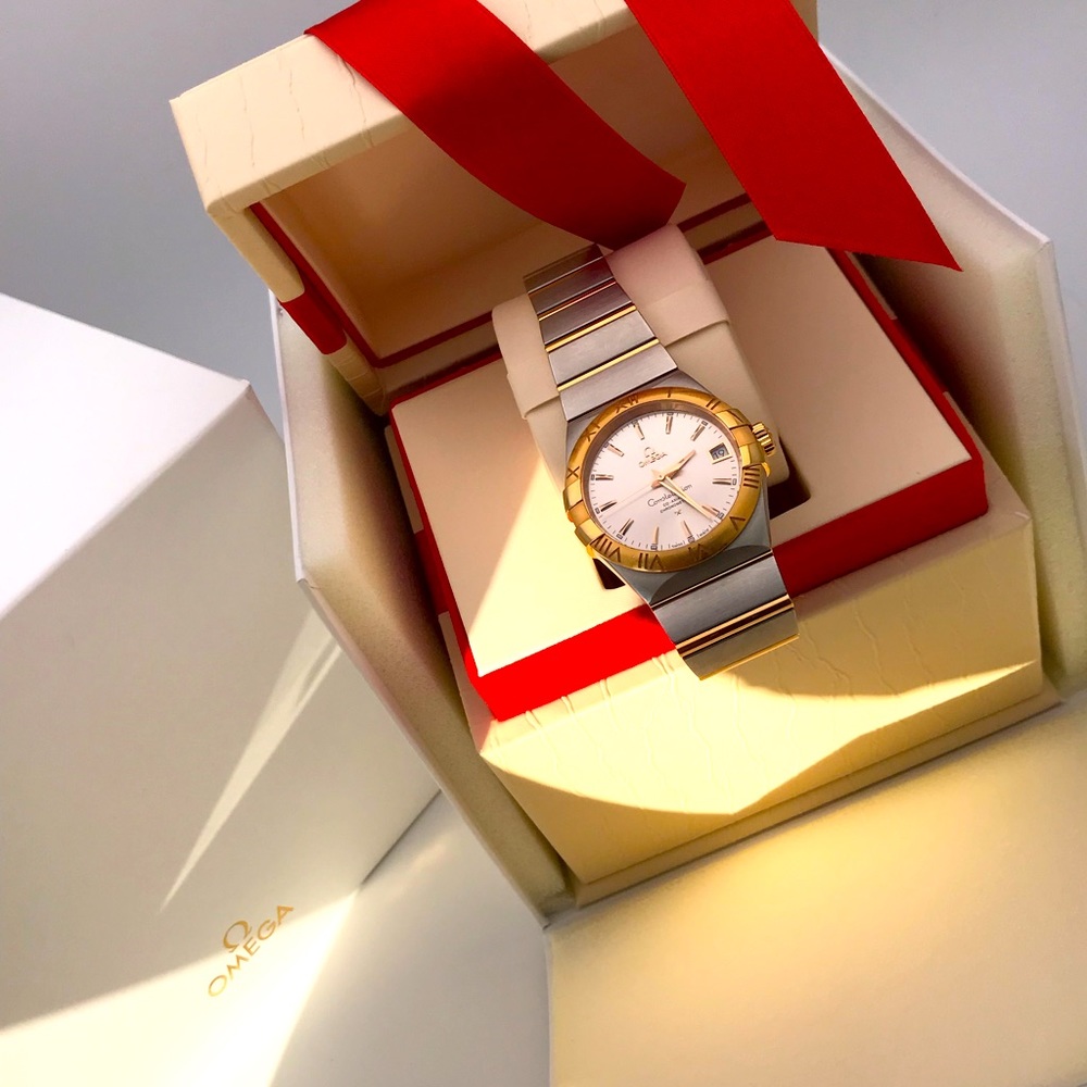OMEGA Mens Constellation Co-Axial 18k/SS Watch